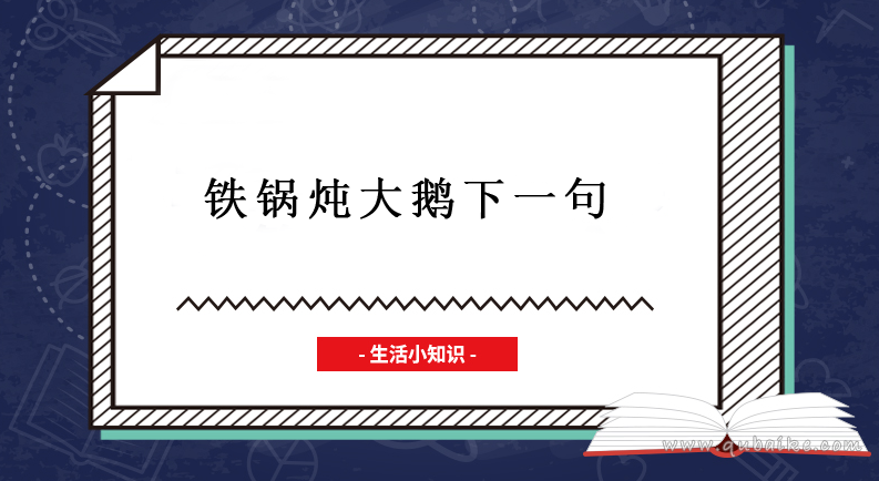 铁锅炖大鹅下一句是什么