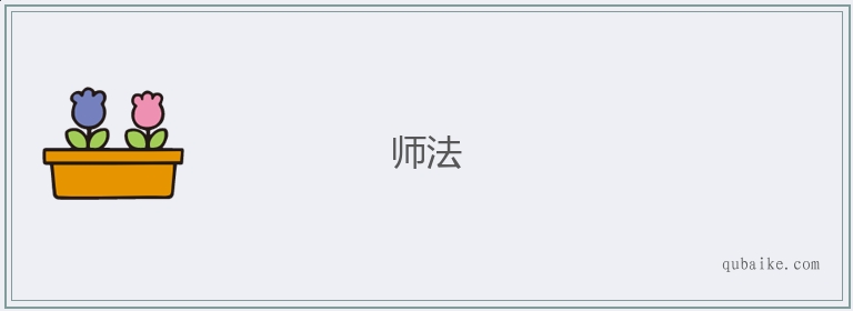 师法的意思是什么