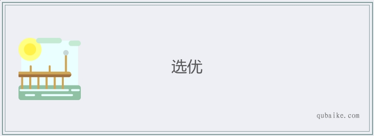 选优的意思是什么