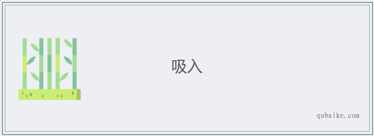 吸入的意思是什么