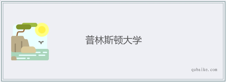 普林斯顿大学的意思是什么