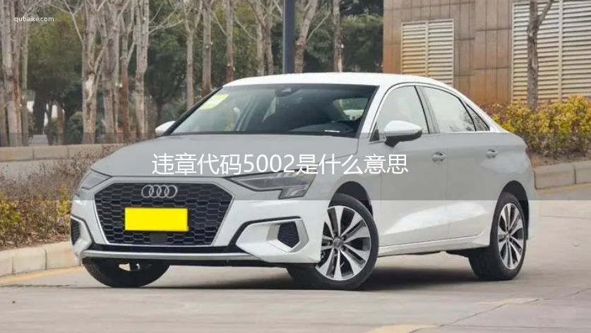 违章代码5002是什么意思