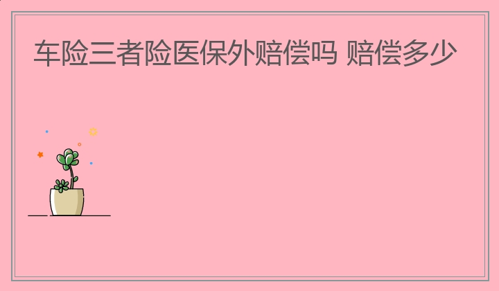 车险三者险医保外赔偿吗 赔偿多少