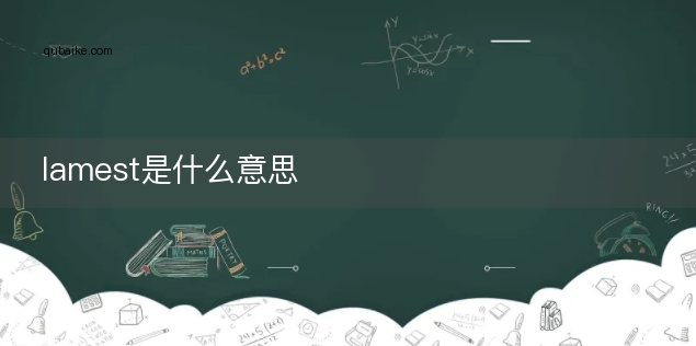 lamest是什么意思