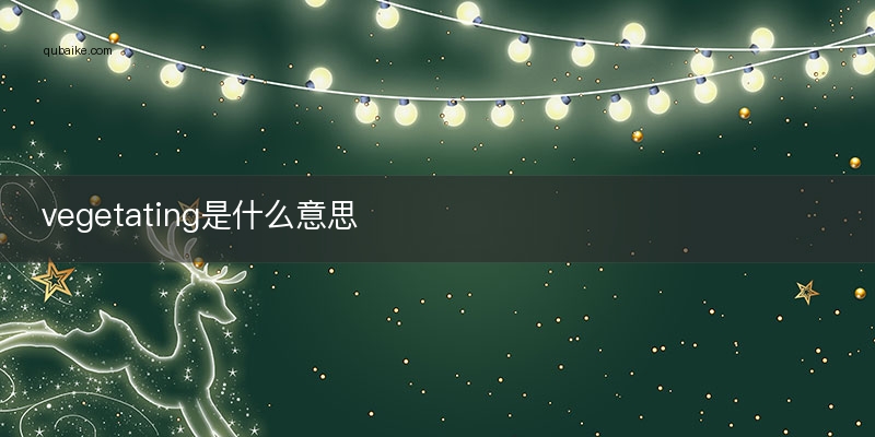 vegetating是什么意思