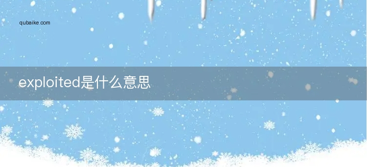 exploited是什么意思