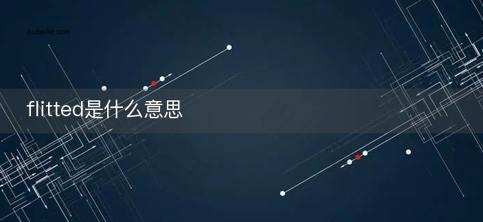 flitted是什么意思