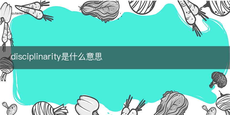 disciplinarity是什么意思