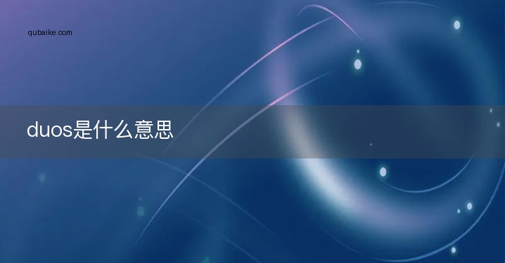 duos是什么意思