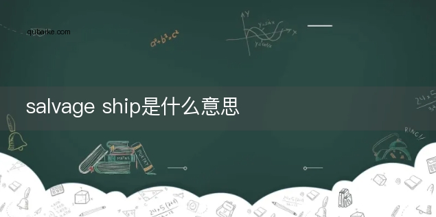 salvage ship是什么意思