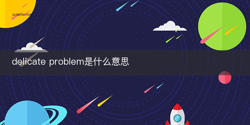 delicate problem是什么意思