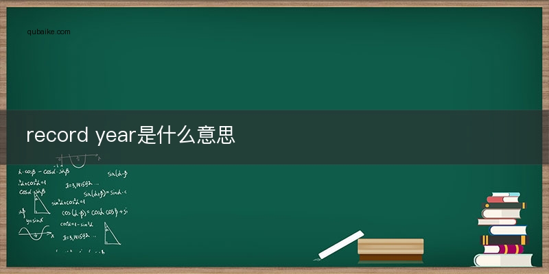 record year是什么意思