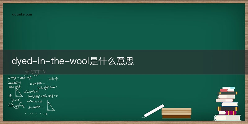 dyed-in-the-wool是什么意思