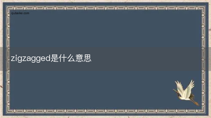 zigzagged是什么意思