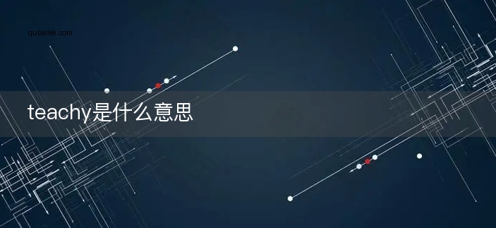 teachy是什么意思