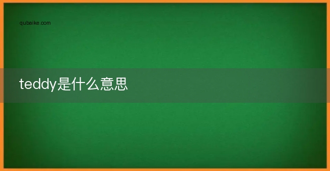 teddy是什么意思