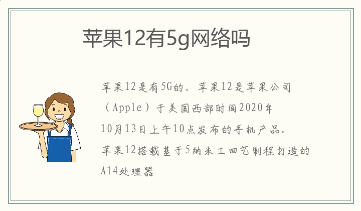 苹果12有5g网络吗