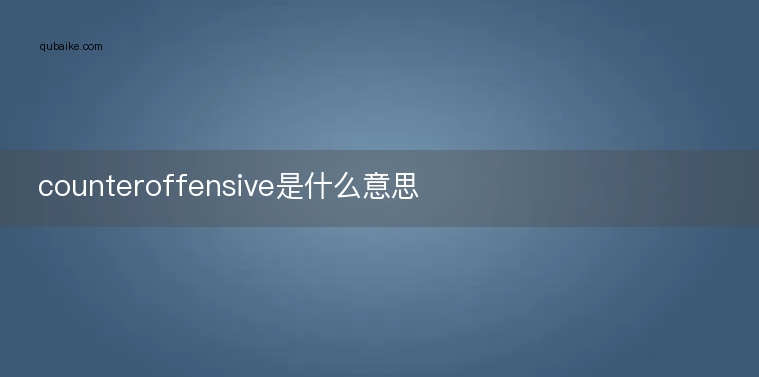 counteroffensive是什么意思