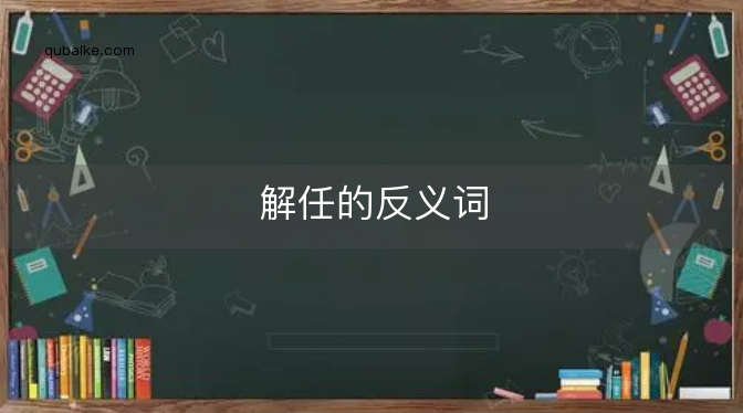 解任的反义词