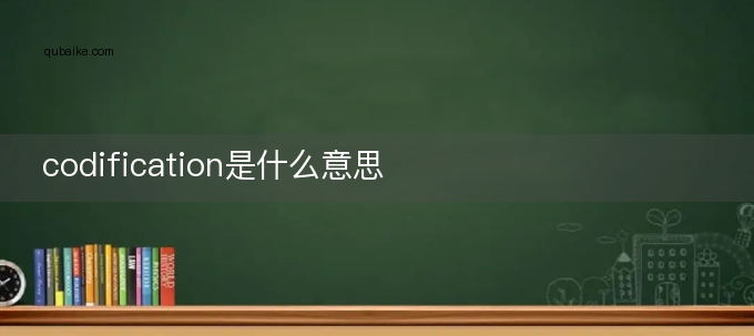 codification是什么意思