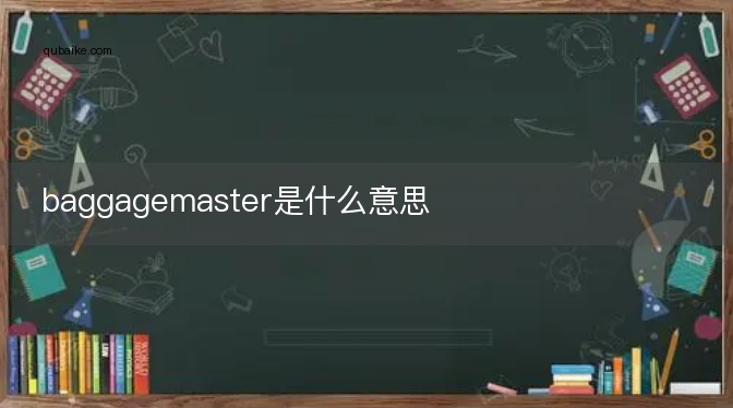 baggagemaster是什么意思