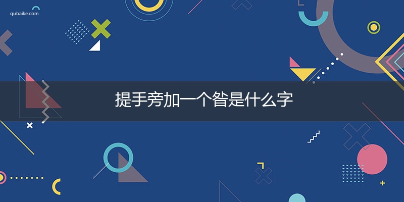 提手旁加一个昝是什么字,提手旁加一个昝念什么