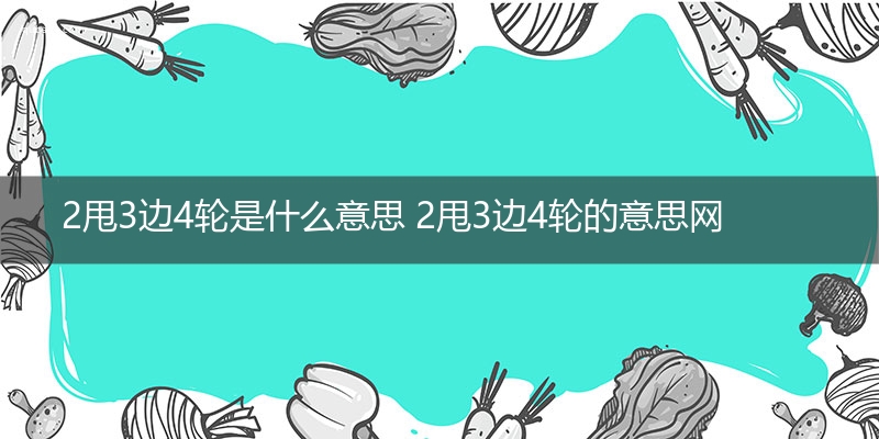 2甩3边4轮是什么意思 2甩3边4轮的意思网络流行语