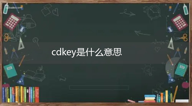 cdkey是什么意思