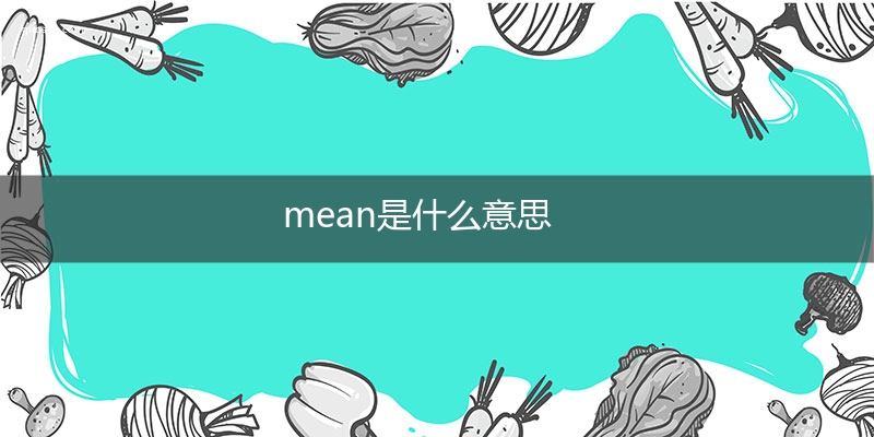 mean是什么意思