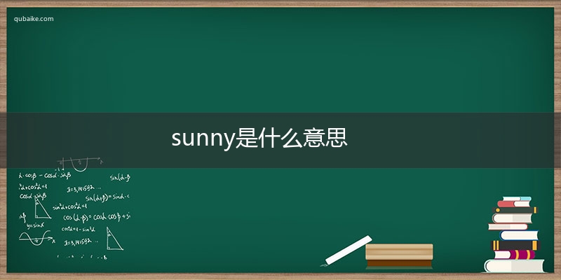 sunny是什么意思