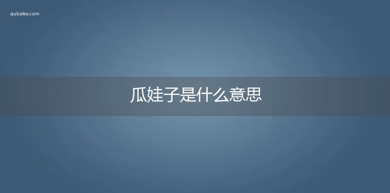 瓜娃子是什么意思