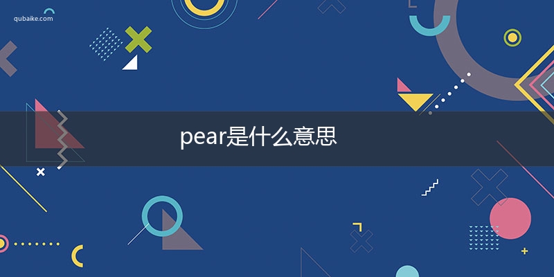 pear是什么意思