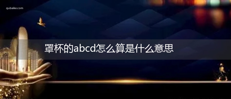 罩杯的abcd怎么算是什么意思