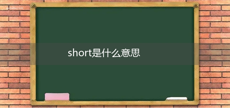 short是什么意思