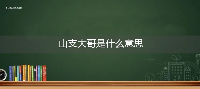 山支大哥是什么意思