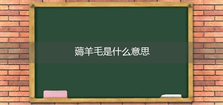 薅羊毛是什么意思