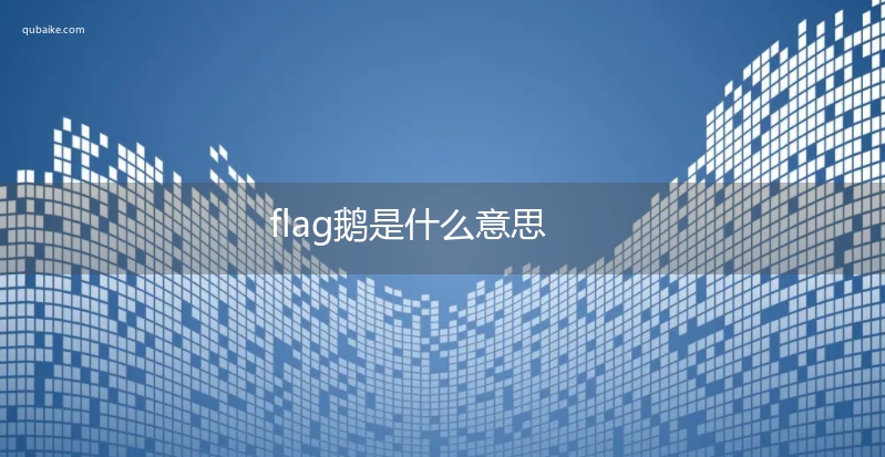 flag鹅是什么意思