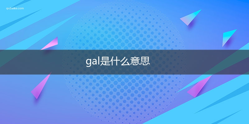 gal是什么意思