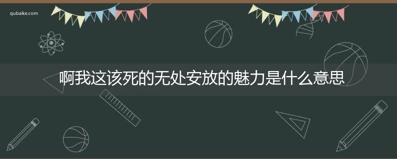 啊我这该死的无处安放的魅力是什么意思