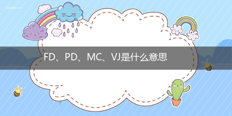 FD、PD、MC、VJ是什么意思