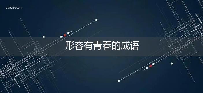 形容有青春的成语