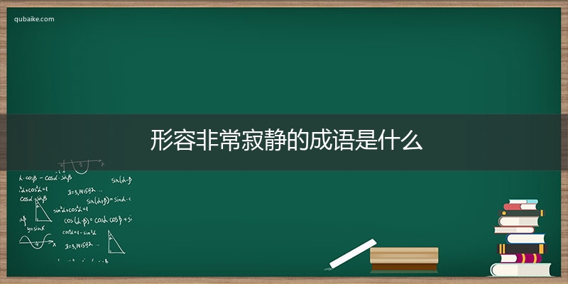 形容非常寂静的成语是什么