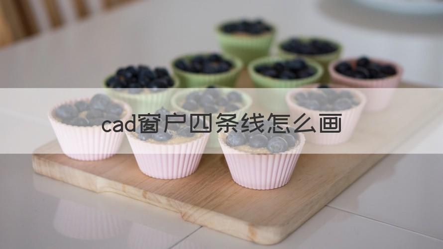 cad窗户怎么画 cad窗户四条线怎么画（科普）