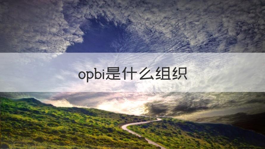 opbi opbi是什么组织（可靠解答）