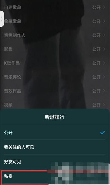 酷狗音乐听歌排行榜怎么设置不公开 隐藏听歌排行榜方法介绍