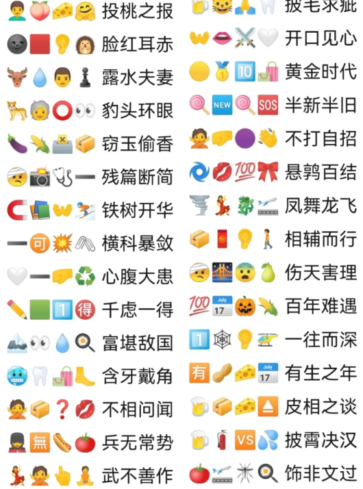 卡普喔emoji猜成语是很多小伙伴都有在参与的小游戏