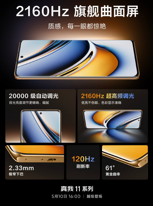 真我11Pro+屏幕是什么材质 真我11Pro+屏幕配置详解