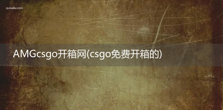 AMGcsgo开箱网(csgo免费开箱的)