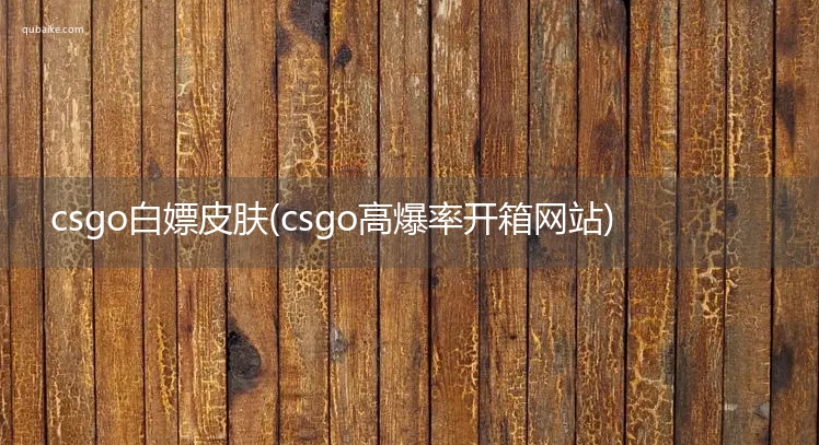 csgo白嫖皮肤(csgo高爆率开箱网站)